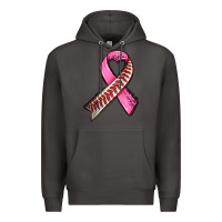 Smoke breast cancer sport ribbons Premium Hoodie - AdoDesignShop