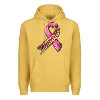 Antique Gold breast cancer sport ribbons Premium Hoodie - AdoDesignShop