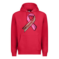 Cardinal breast cancer sport ribbons Premium Hoodie - AdoDesignShop