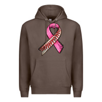 Coffee breast cancer sport ribbons Premium Hoodie - AdoDesignShop