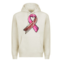 Oatmeal Heather breast cancer sport ribbons Premium Hoodie - AdoDesignShop