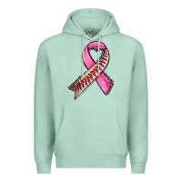Seafoam breast cancer sport ribbons Premium Hoodie - AdoDesignShop