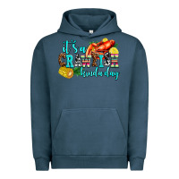 Pigment Midnight Navy its a crawfish kinda day Urban Hoodie - AdoDesignShop