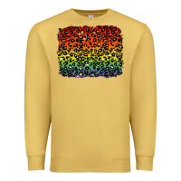 Antique Gold pride leopard background lgbt Premium Sweatshirt - texasbilliewilder