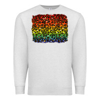 Oatmeal Heather pride leopard background lgbt Premium Sweatshirt - texasbilliewilder