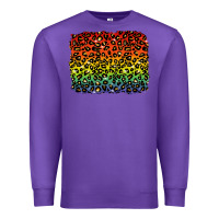 Purple pride leopard background lgbt Premium Sweatshirt - texasbilliewilder