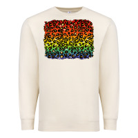 Sandshell pride leopard background lgbt Premium Sweatshirt - texasbilliewilder