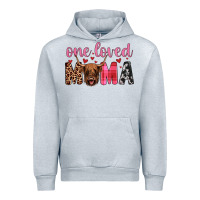 Heather Grey highland cow one loved mama Urban Hoodie - JahusDesignShop