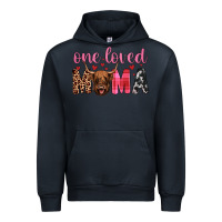 Navy highland cow one loved mama Urban Hoodie - JahusDesignShop