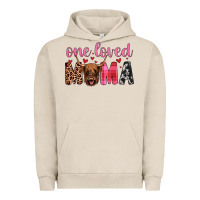 Pigment French Oak highland cow one loved mama Urban Hoodie - JahusDesignShop
