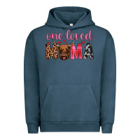 Pigment Midnight Navy highland cow one loved mama Urban Hoodie - JahusDesignShop