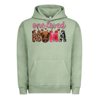 Pigment Oil Green highland cow one loved mama Urban Hoodie - JahusDesignShop