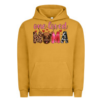 Pigment Peanut Butter highland cow one loved mama Urban Hoodie - JahusDesignShop