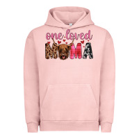 Pigment Salmon highland cow one loved mama Urban Hoodie - JahusDesignShop