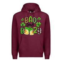 Burgundy bad and boozy Premium Hoodie - Artiststas