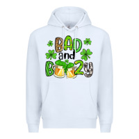 White bad and boozy Premium Hoodie - Artiststas