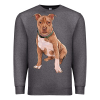 Charcoal Heather Brown Pitbull Premium Sweatshirt - RanaPortraitStore