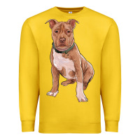 Lemon Brown Pitbull Premium Sweatshirt - RanaPortraitStore