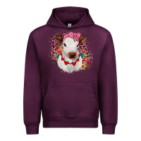 Mauve Wine heifer valentines Urban Hoodie - JahusDesignShop
