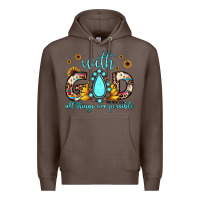 Coffee with god all things are possible matthew 19 26 Premium Hoodie - JahusDesignShop