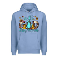 Colony Blue with god all things are possible matthew 19 26 Premium Hoodie - JahusDesignShop