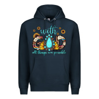 Navy with god all things are possible matthew 19 26 Premium Hoodie - JahusDesignShop