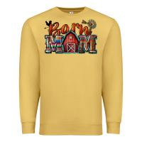 Antique Gold barn mom Premium Sweatshirt - Zillion Design Studio