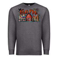 Charcoal Heather barn mom Premium Sweatshirt - Zillion Design Studio