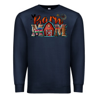 Navy barn mom Premium Sweatshirt - Zillion Design Studio