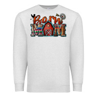 Oatmeal Heather barn mom Premium Sweatshirt - Zillion Design Studio