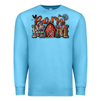 Ocean Blue barn mom Premium Sweatshirt - Zillion Design Studio