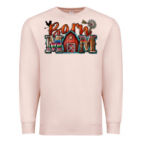Pale Pink barn mom Premium Sweatshirt - Zillion Design Studio