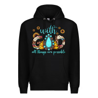 Black with god all things are possible matthew 19 26 Premium Hoodie - JahusDesignShop