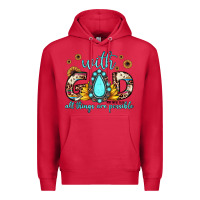 Cardinal with god all things are possible matthew 19 26 Premium Hoodie - JahusDesignShop