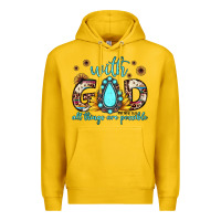 Lemon with god all things are possible matthew 19 26 Premium Hoodie - JahusDesignShop