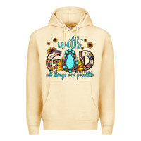 Pina Colada with god all things are possible matthew 19 26 Premium Hoodie - JahusDesignShop