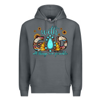 Rock with god all things are possible matthew 19 26 Premium Hoodie - JahusDesignShop