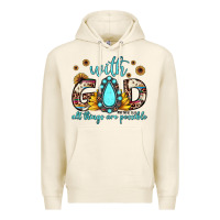 Tofu with god all things are possible matthew 19 26 Premium Hoodie - JahusDesignShop