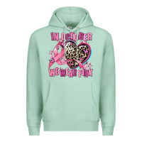 Seafoam western leopard  in october we wear pink heart Premium Hoodie - AdoDesignShop