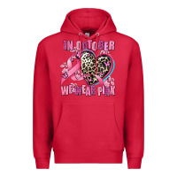 Cardinal western leopard  in october we wear pink heart Premium Hoodie - AdoDesignShop