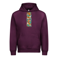 Mauve Wine Fall Gnomes Urban Hoodie - Artiststas