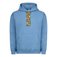 Pigment Pebble Blue Fall Gnomes Urban Hoodie - Artiststas