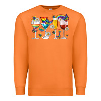 Carrot pride lgbtq wine cups and glasses Premium Sweatshirt - texasbilliewilder