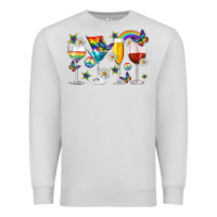Dove Grey pride lgbtq wine cups and glasses Premium Sweatshirt - texasbilliewilder