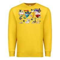 Lemon pride lgbtq wine cups and glasses Premium Sweatshirt - texasbilliewilder