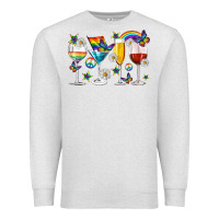 Oatmeal Heather pride lgbtq wine cups and glasses Premium Sweatshirt - texasbilliewilder