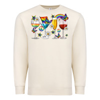 Sandshell pride lgbtq wine cups and glasses Premium Sweatshirt - texasbilliewilder