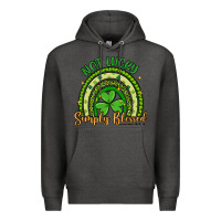 Charcoal Heather not lucky simply blessed rainbow Premium Hoodie - Artiststas