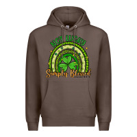 Coffee not lucky simply blessed rainbow Premium Hoodie - Artiststas