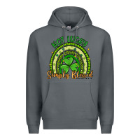 Rock not lucky simply blessed rainbow Premium Hoodie - Artiststas